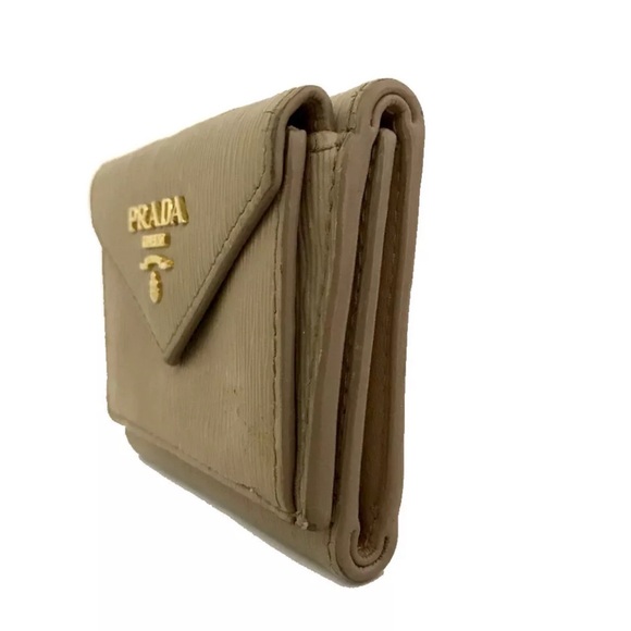 PRADA Vitello Move Saffiano Leather Trifold Mini Wallet - Picture 3 of 8